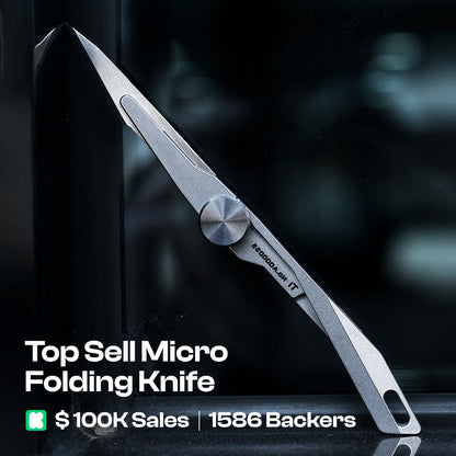 Falcon Compact: Titanium Keychain Folding Knife