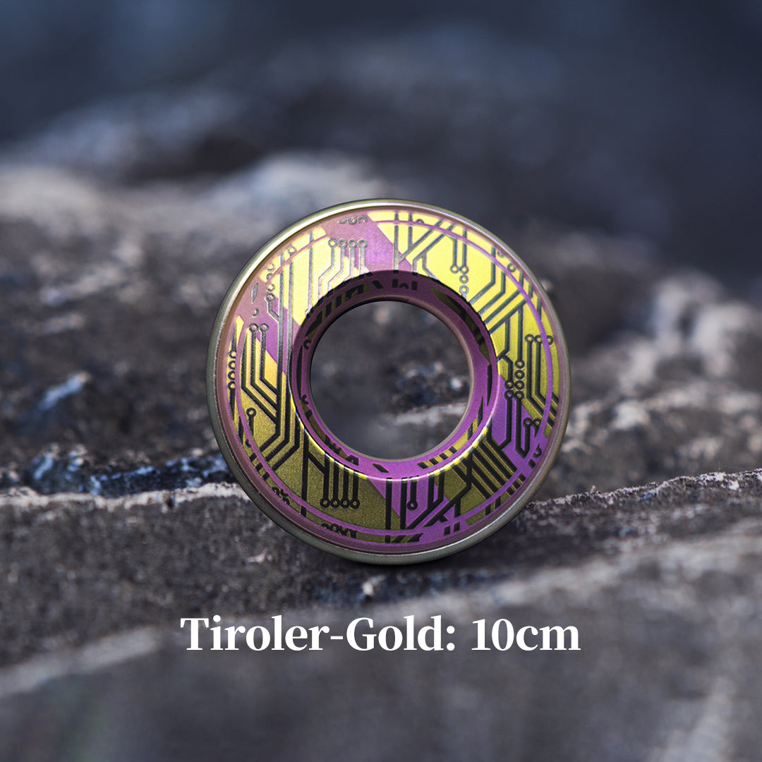 Cyber-Circuit Titanium Curve Measure Ring – Titaner