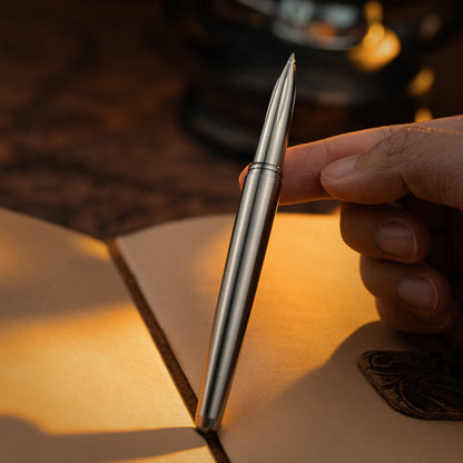 Obsidian Meteor Titanium Tactical Ballpoint Pen