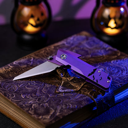 Patterned Raven 1.0 Pro : Titanium Utility Folding knife