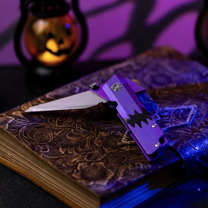 Patterned Raven 1.0 Pro : Titanium Utility Folding knife