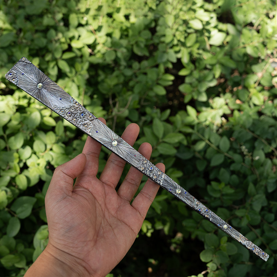 BuRan: Obsidian Meteor Titanium Folding Fan