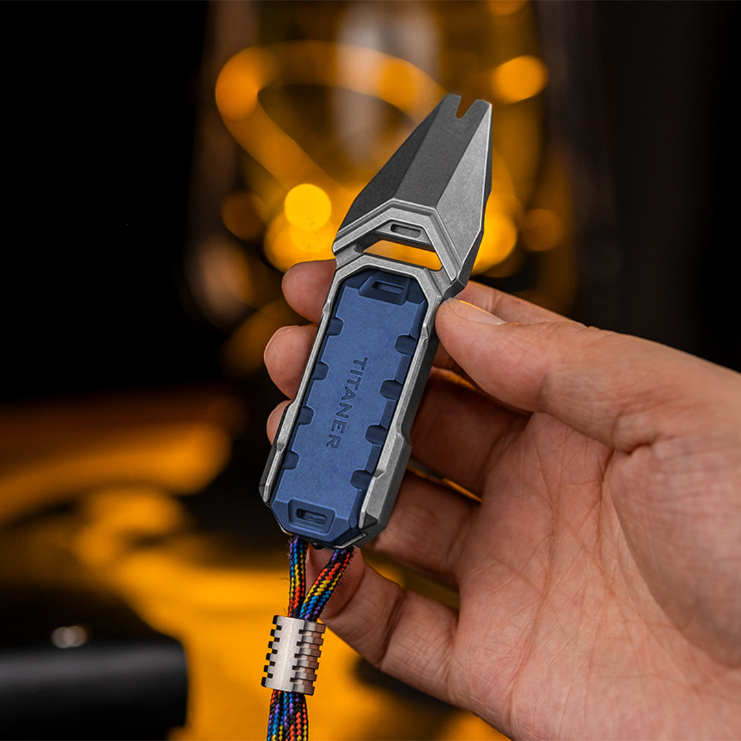 Titanium Multi-Tool Pry Bar with Fidget Slider