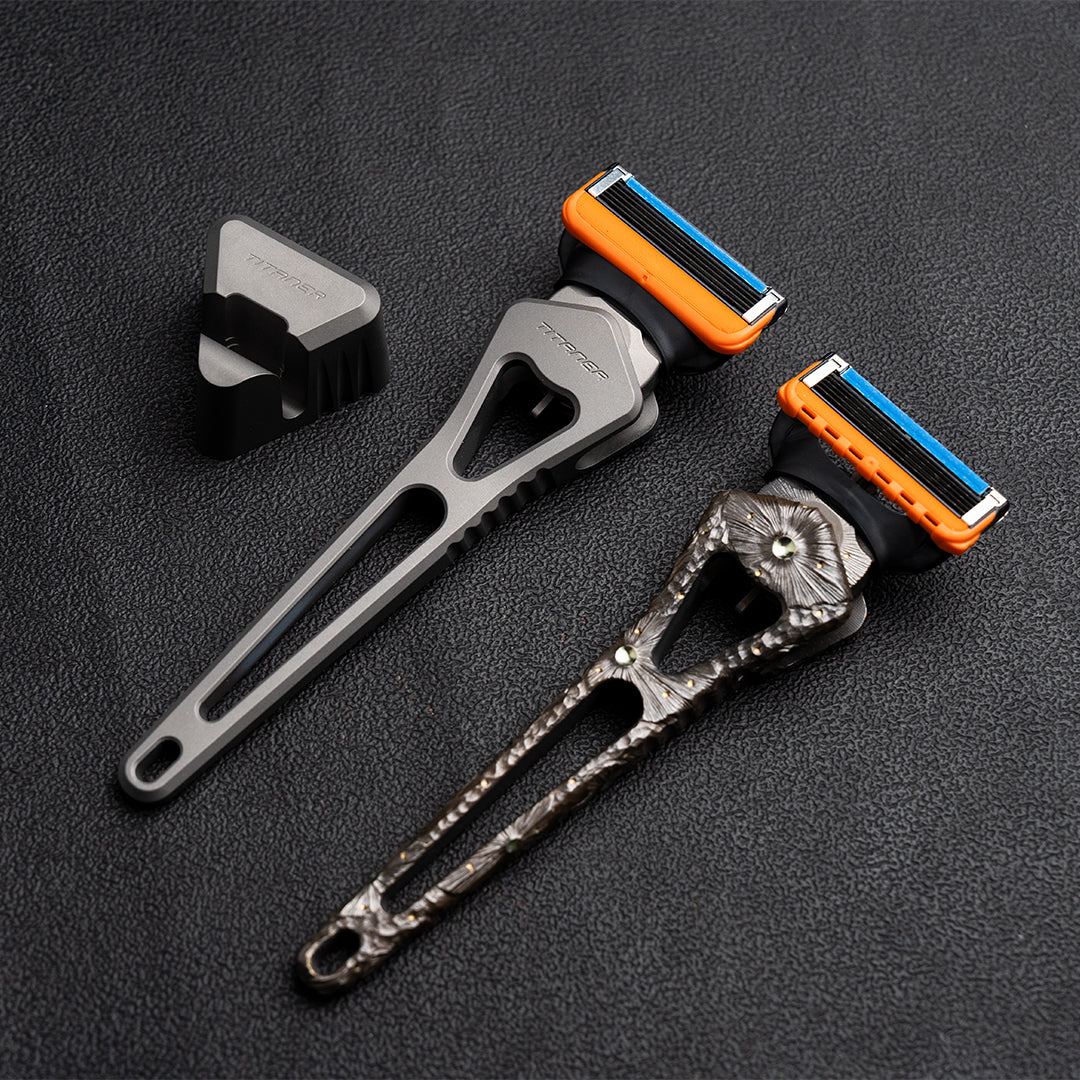 GR5 Titanium Hand-carved 5-Layer Razor