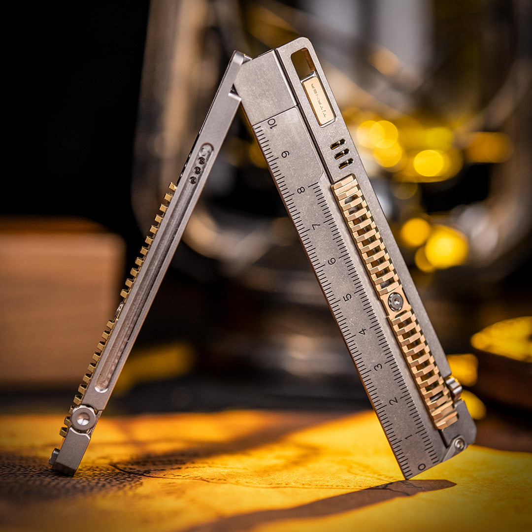 Mix 2.0: Titanium EDC Ruler