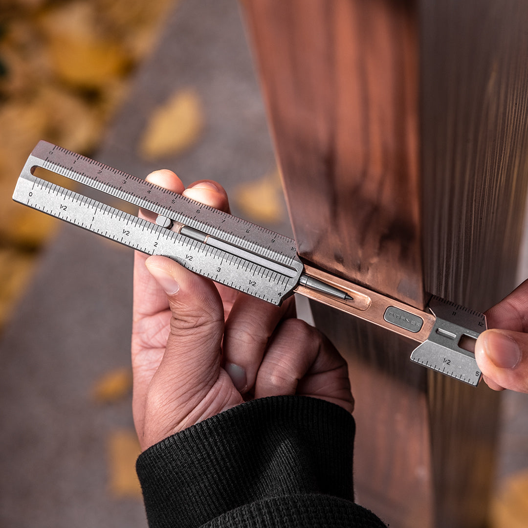 Mix 3.0: Titanium EDC Versatile Ruler – Titaner
