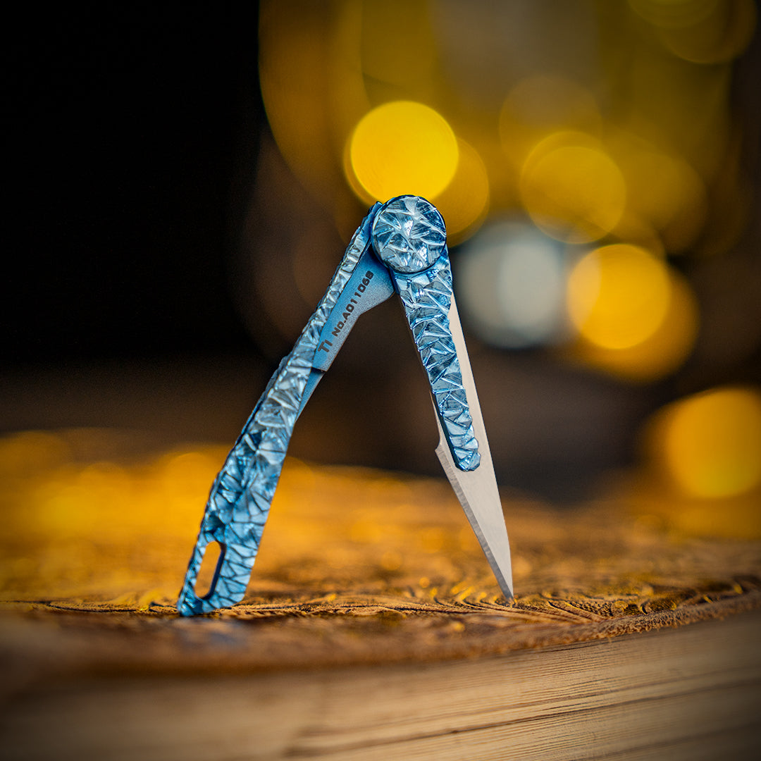 Hand-carved Falcon 1.0 Micro Knife