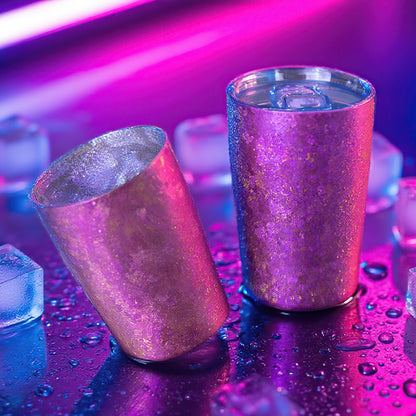 Ice Crystal Titanium Double-Wall Cups