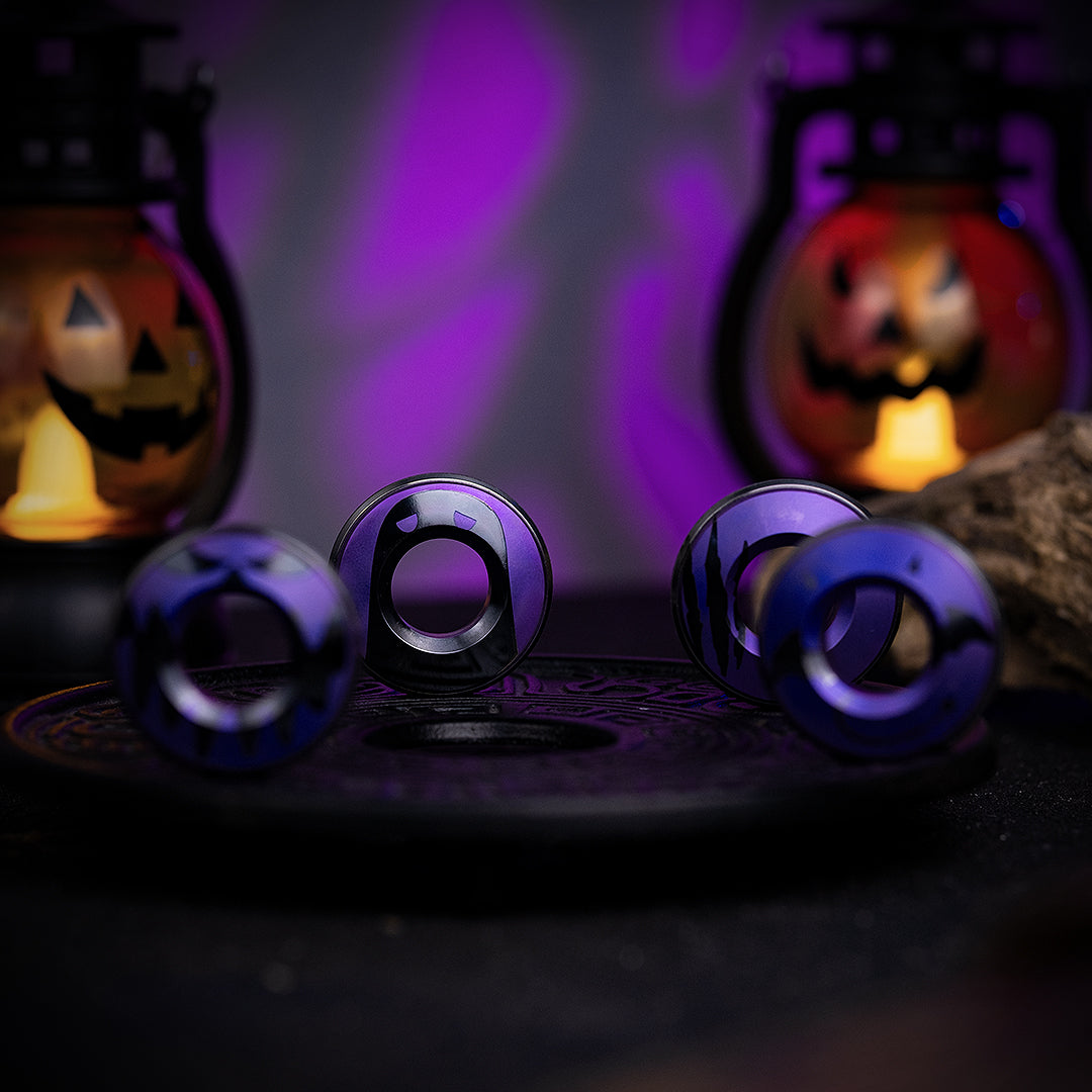 Haunted Titanium Curve Measure Ring