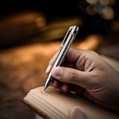 Titanium Pocket Bolt-Action Pen