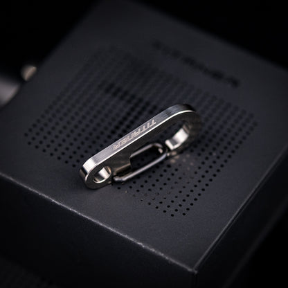 Titanium Key Carabiner: Durable Outdoor EDC Backpack Accessory