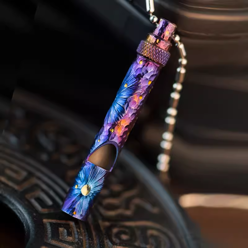 Pure Titanium EDC Whistle