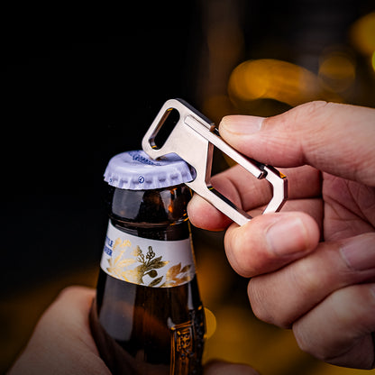 Titanium Bottle Opener Carabiner
