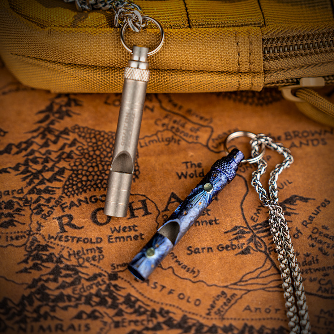 Titanium EDC Whistle
