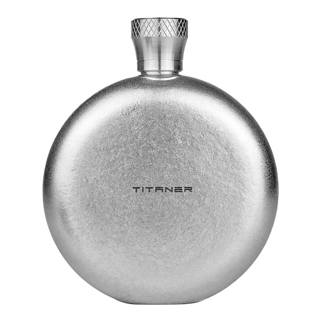 World Premiere Colored Titanium Hip Flask