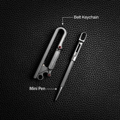 Titanium Belt Keychain