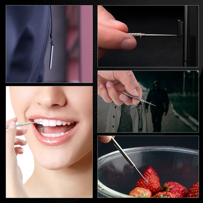 Titanium Mini Toothpick for Keychain
