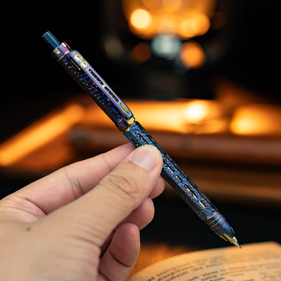 Hand-carved Ti-Chi Click Pencil