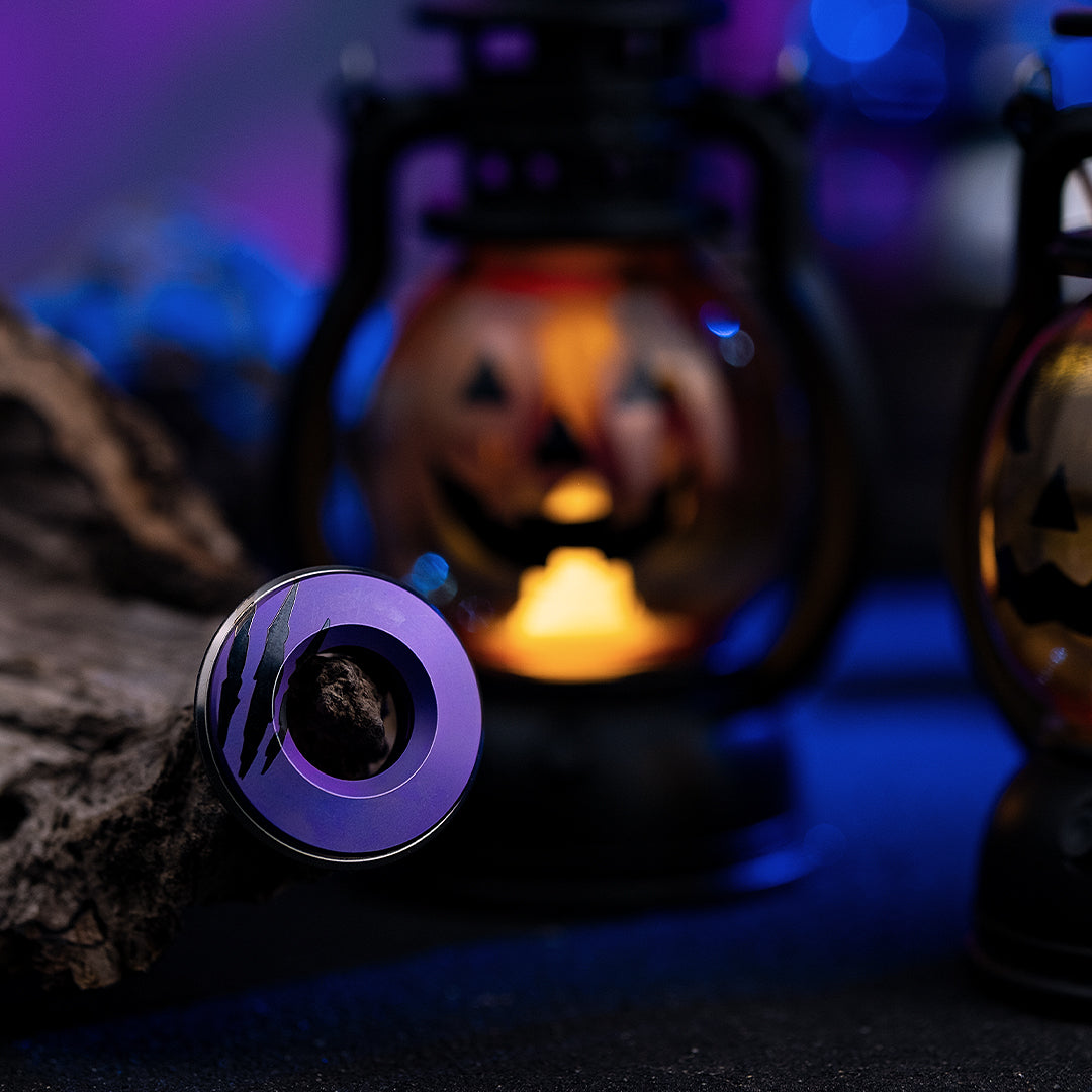 Haunted Titanium Curve Measure Ring