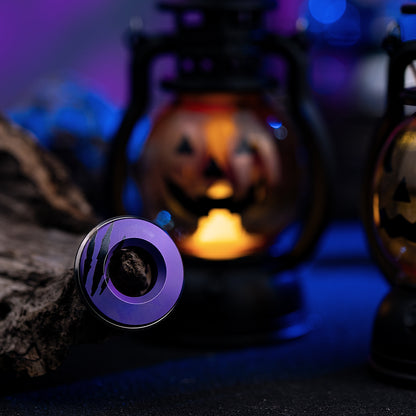 Haunted Titanium Curve Measure Ring