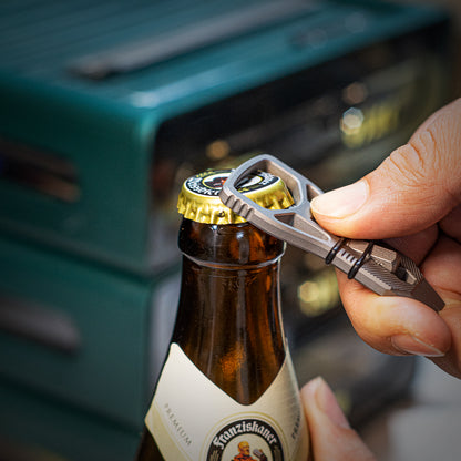 Titanium Multi-function EDC Tool for Bottle Opener/Pry Bar/Screwdriver