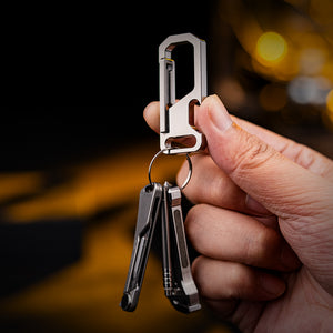 Titanium Bottle Opener Carabiner