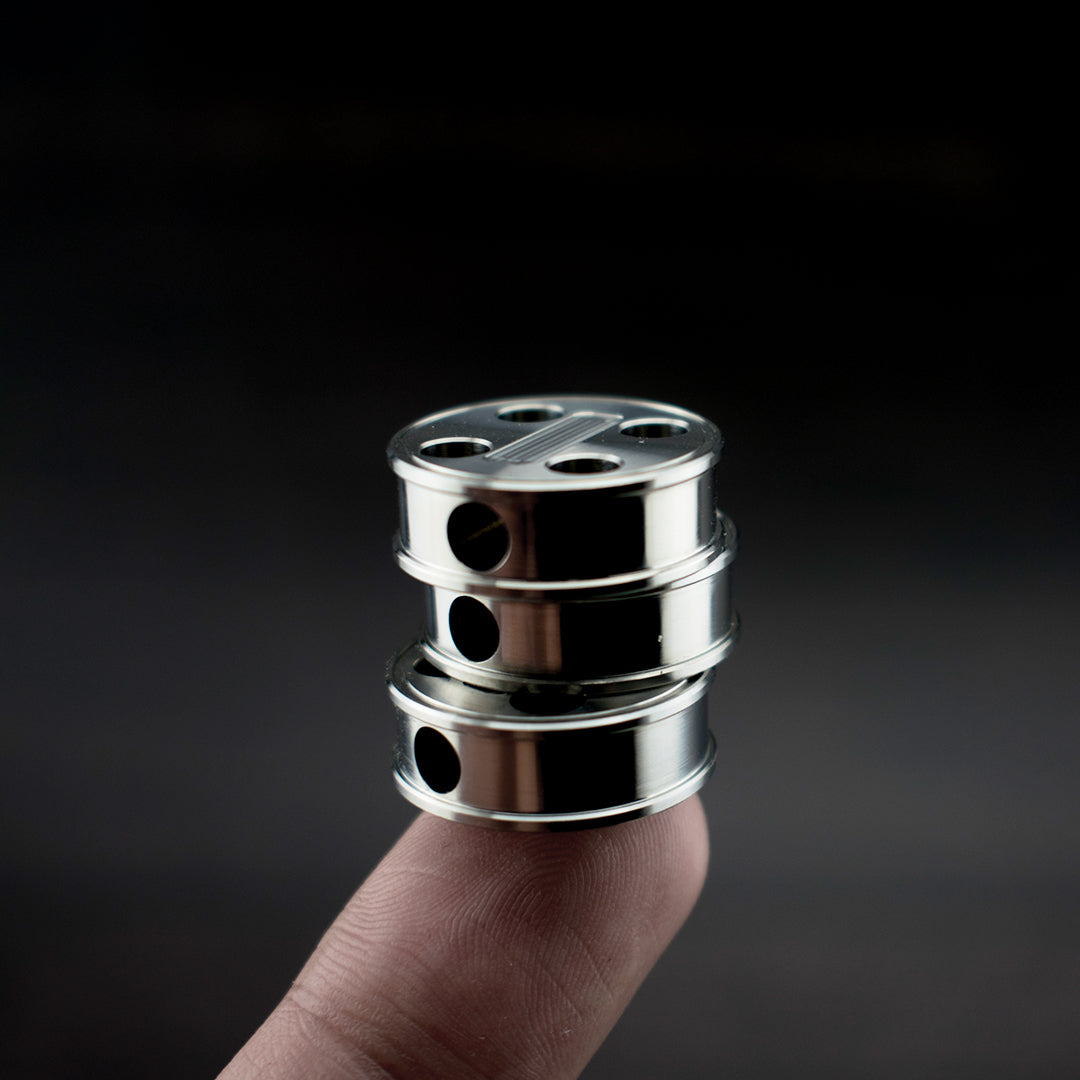 Titanium Round Lanyard Bead