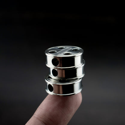 Titanium Round Lanyard Bead