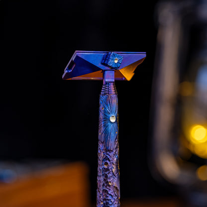 Hand-Carved TiGlide S1: Unparalleled Single-edge Titanium Razor