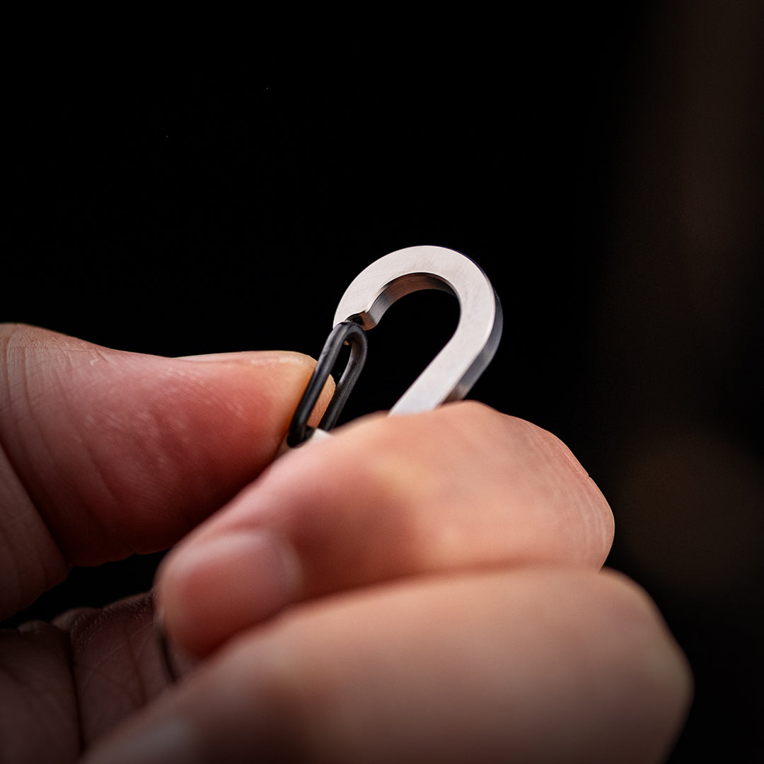 Titanium Key Carabiner: Durable Outdoor EDC Backpack Accessory