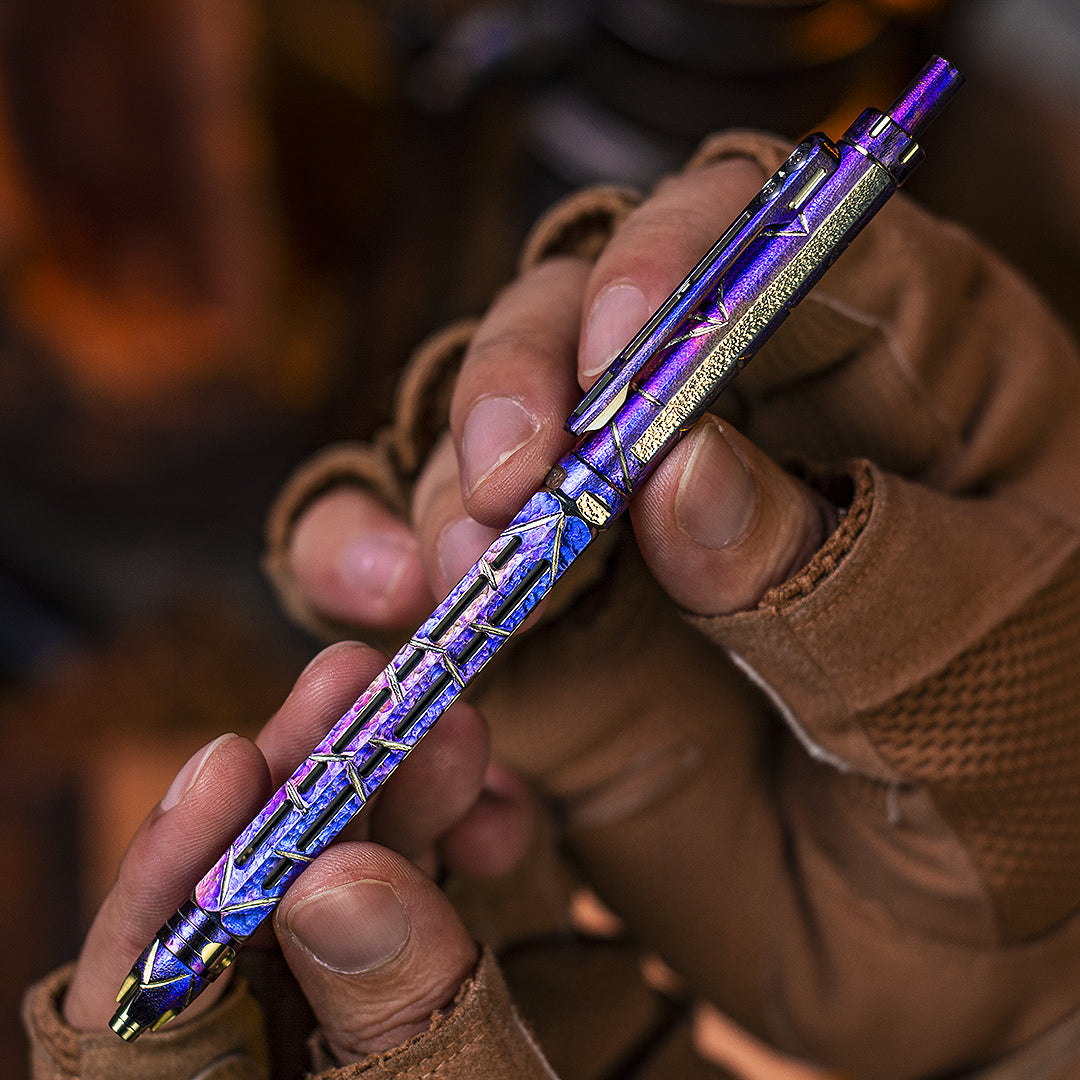 Hand-carved Ti-Chi Click Pen