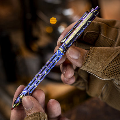 Hand-carved Ti-Chi Click Pen