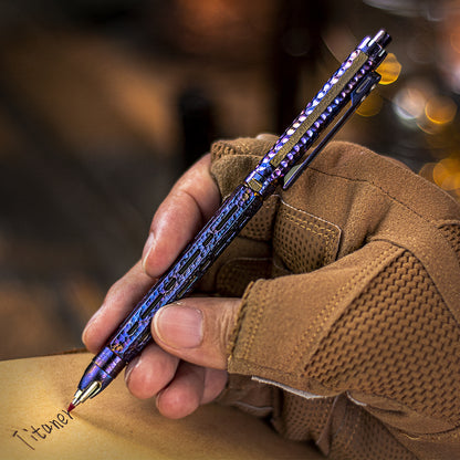Hand-carved Ti-Chi Click Pen