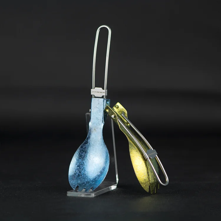 Titanium Portable Folding Spork&Spoon