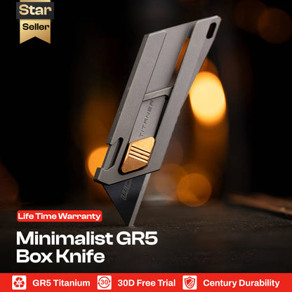 Cuchillo Utilitario EDC Mini Retráctil de Titanio