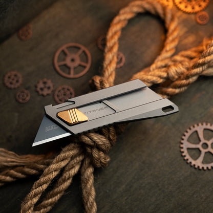Einziehbares Mini-EDC-Allzweckmesser aus Titan