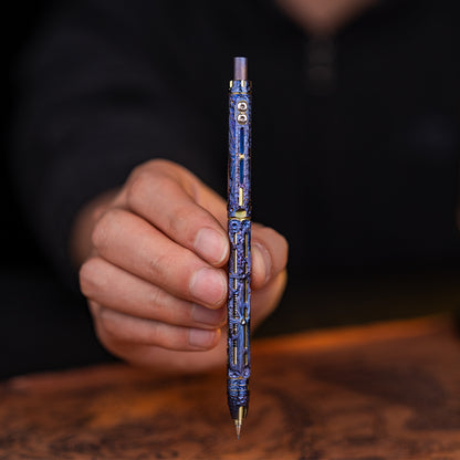 Hand-carved Ti-Chi Click Pencil