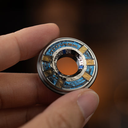 Blue Steel : Titanium Hand Carved Measure Ring 2.0 【Limited 10 Pcs】