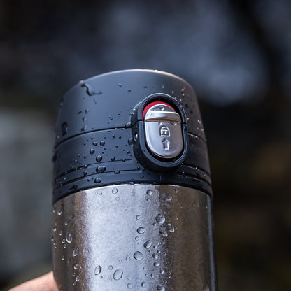 Doppelwandige Thermosflasche aus Titan 