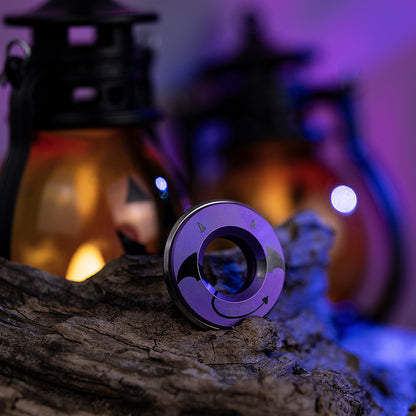 Haunted Titanium Curve Measure Ring