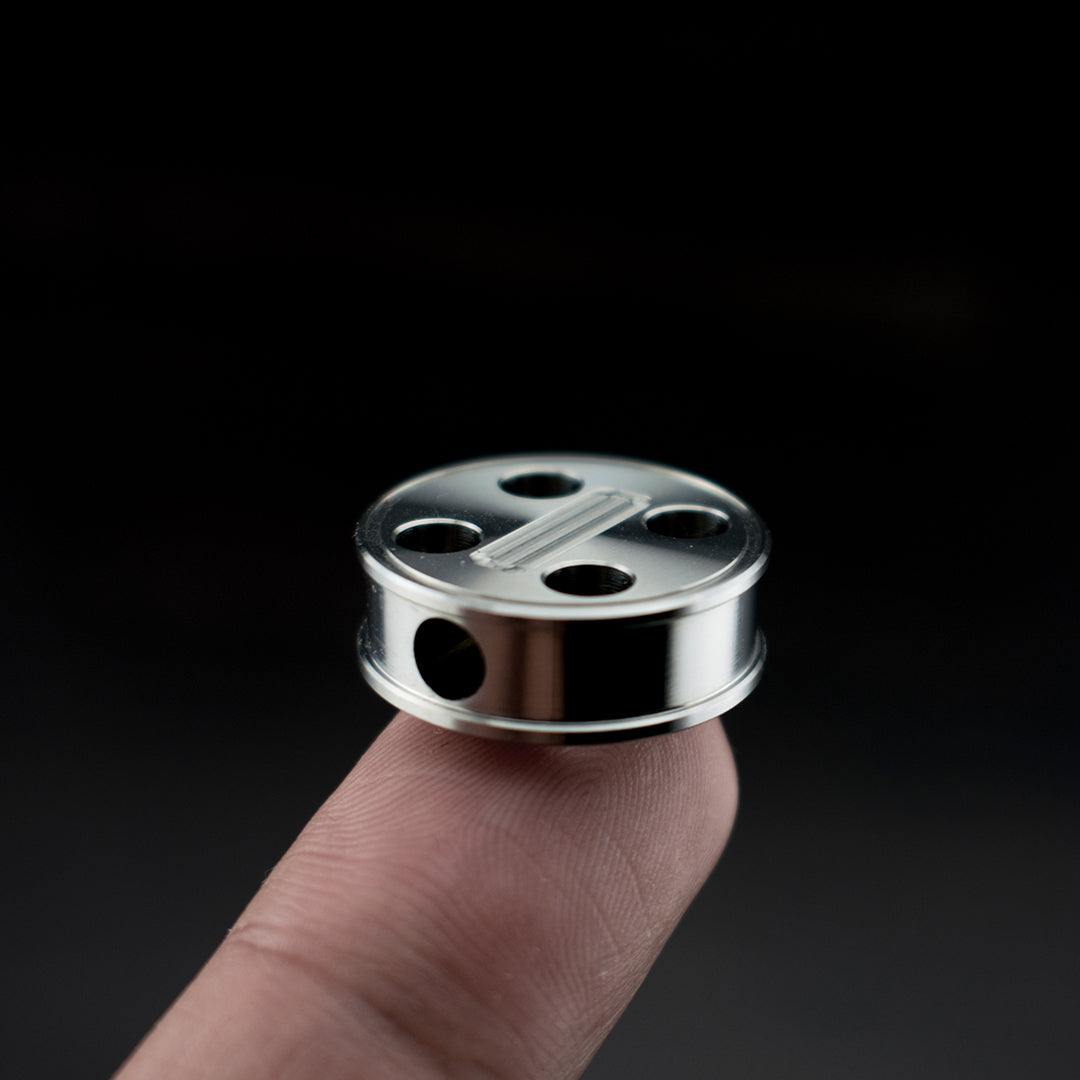 Titanium Round Lanyard Bead