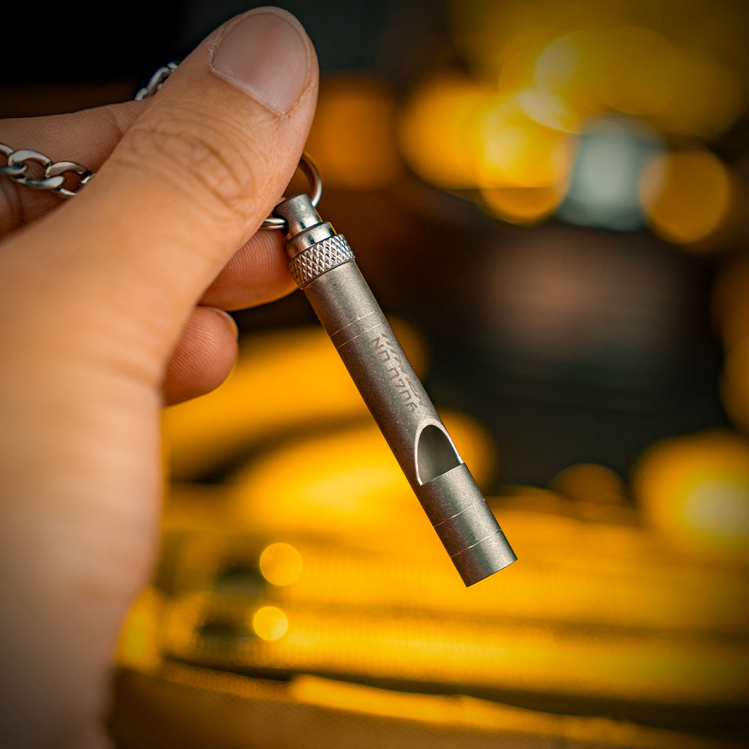 Pure Titanium EDC Whistle