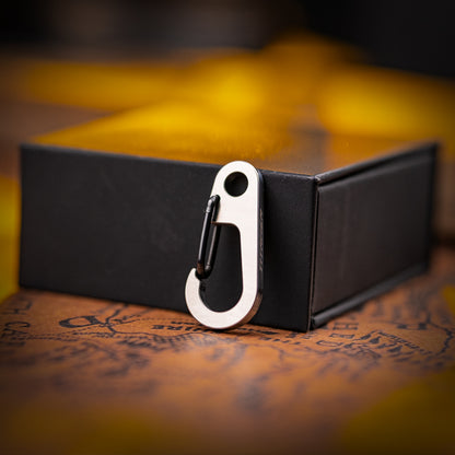 Titanium Key Carabiner: Durable Outdoor EDC Backpack Accessory