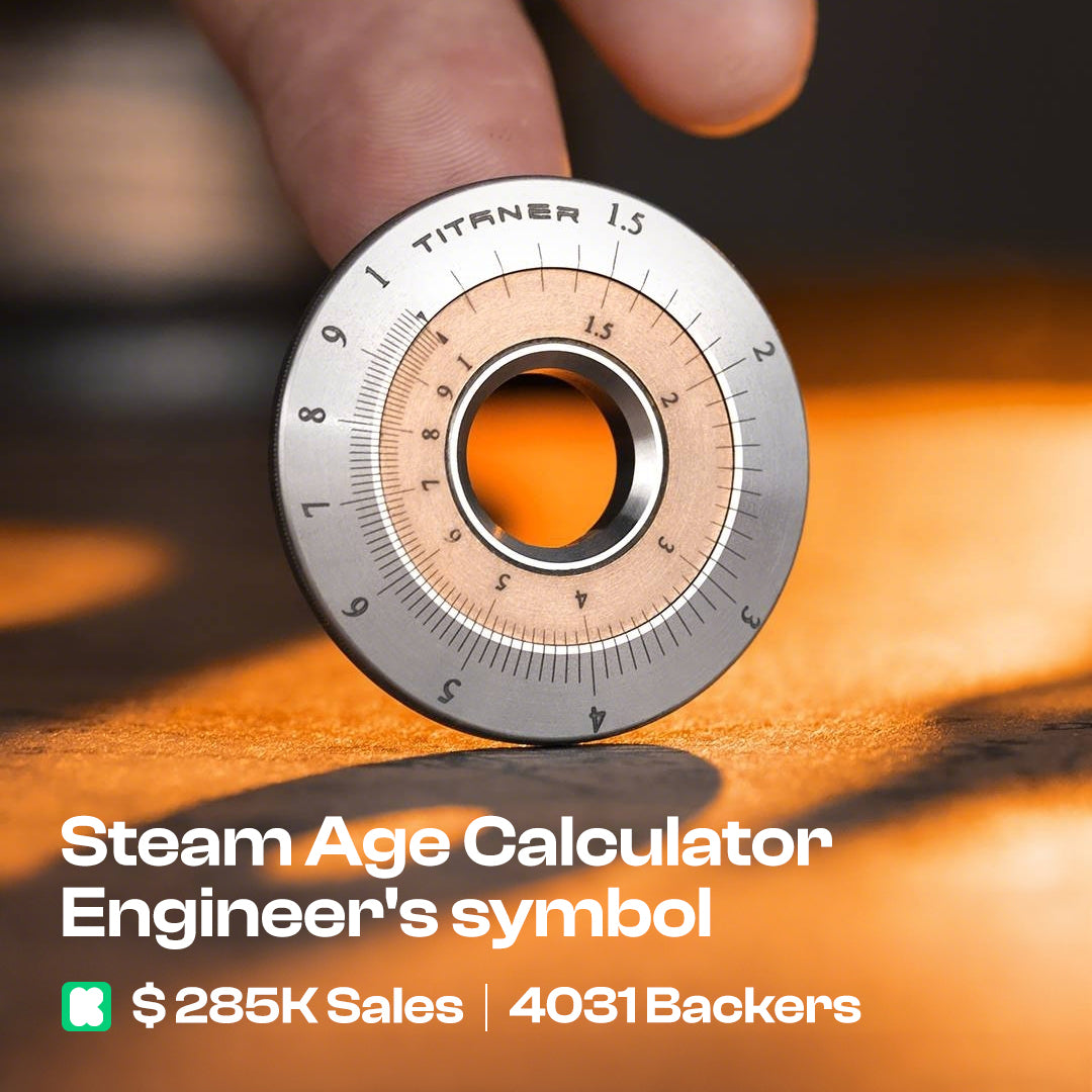 Titanium Mini Slide Rule