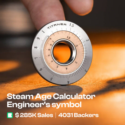 Titanium Mini Slide Rule