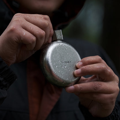World Premiere Colored Titanium Hip Flask