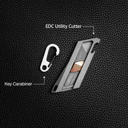 Schlüsselkarabiner aus Titan: Robustes EDC-Rucksackzubehör für den Außenbereich 