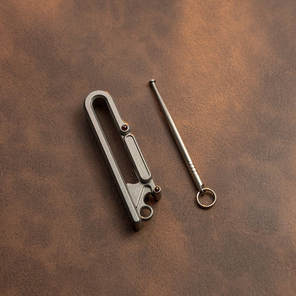 Titanium Belt Keychain