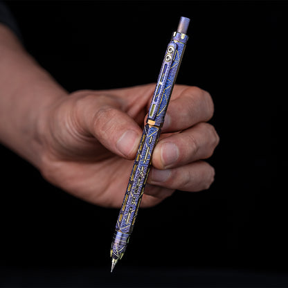 Hand-carved Ti-Chi Click Pencil