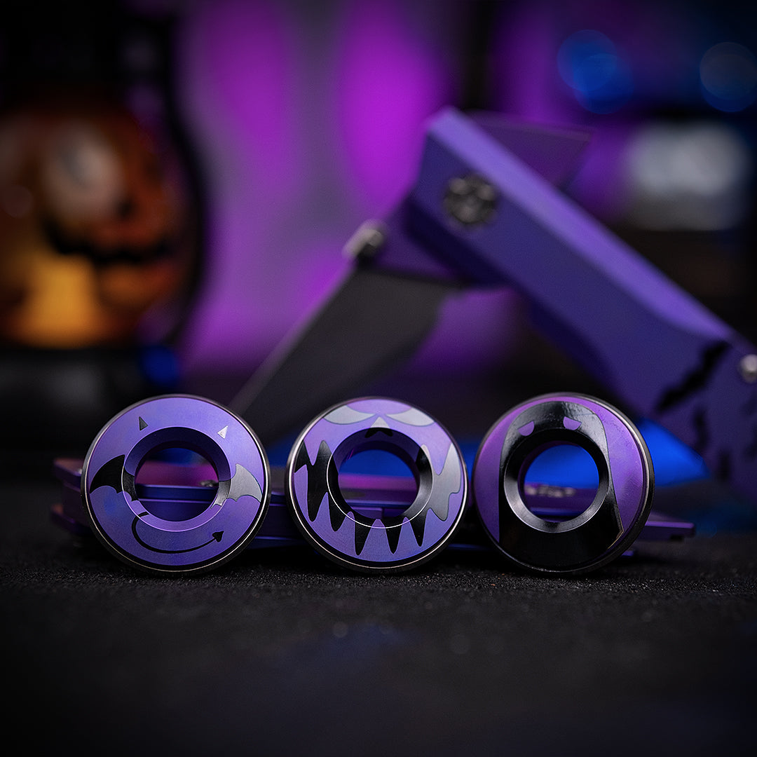 Haunted Titanium Curve Measure Ring